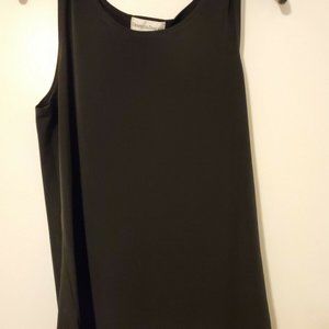 NWT Draper's & Damon‘s Women Black Shell Tank Top